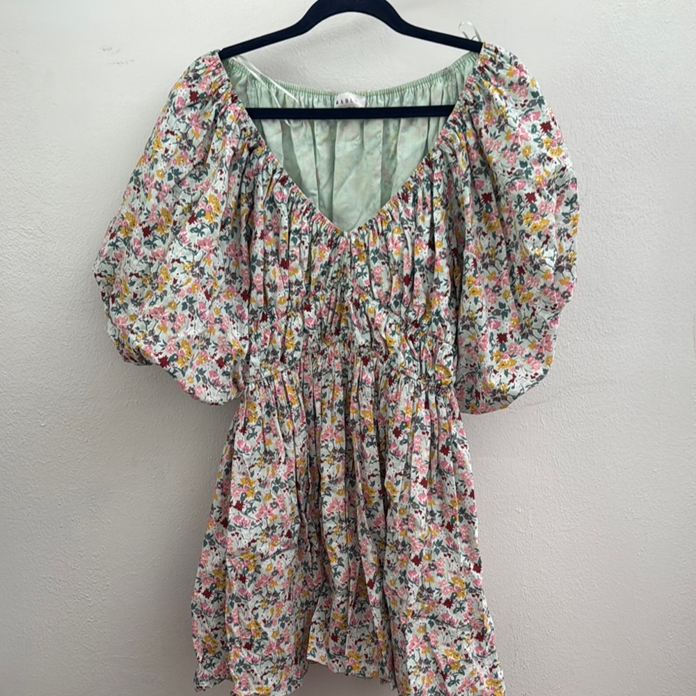 Floral Puff Sleeve Dress